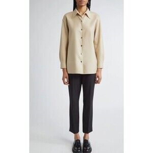 NWT Lafayette 148 New York Stanton Pants 12 $328 Black Straight Ankle Wool